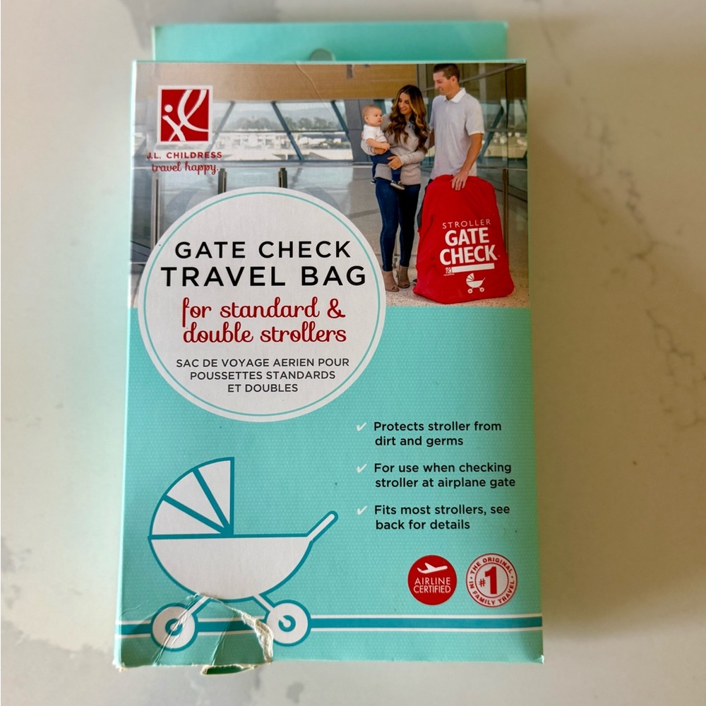 Red Gate Check Travel Bag for Standard and Double Strollers